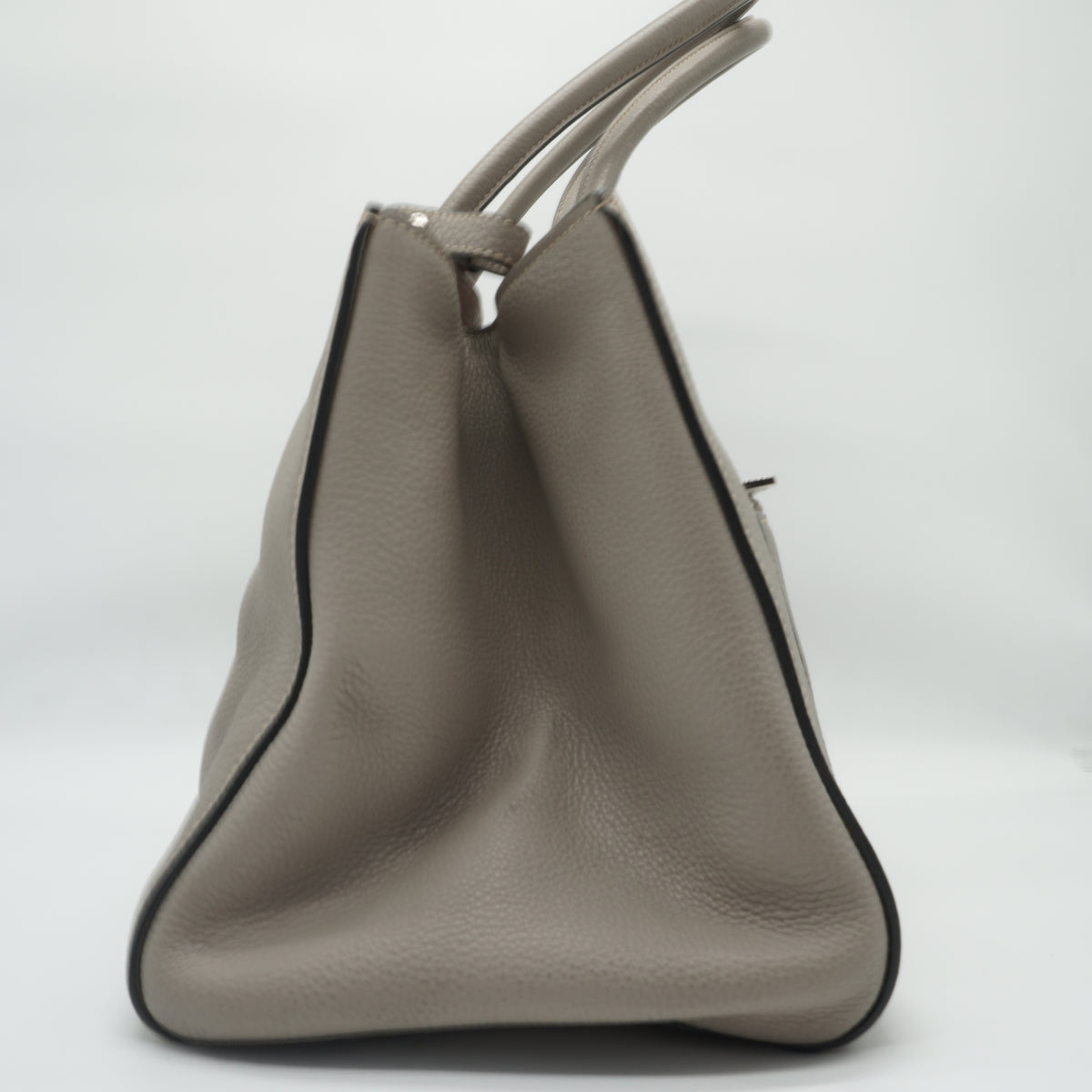 Prada	Phenix Front Pocket Shopping Tote Bag Gray Medium SHW