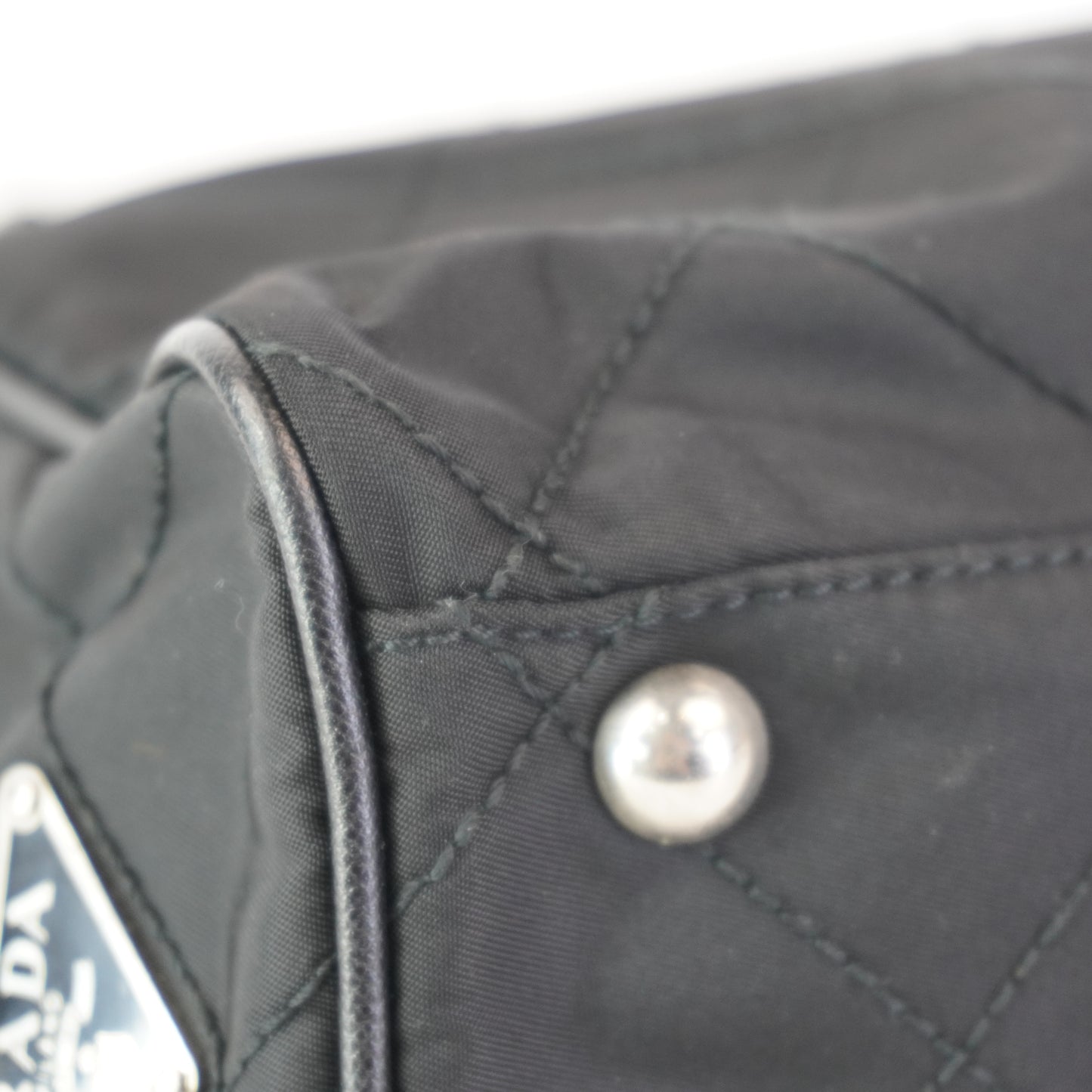 Prada Quilted Nylon Chain Shoulder Bag