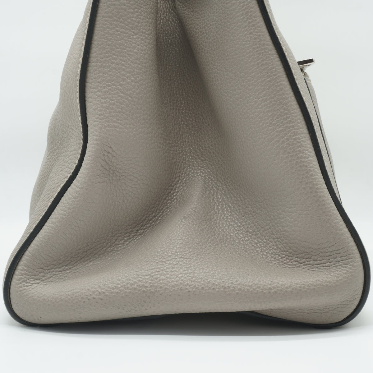 Prada	Phenix Front Pocket Shopping Tote Bag Gray Medium SHW