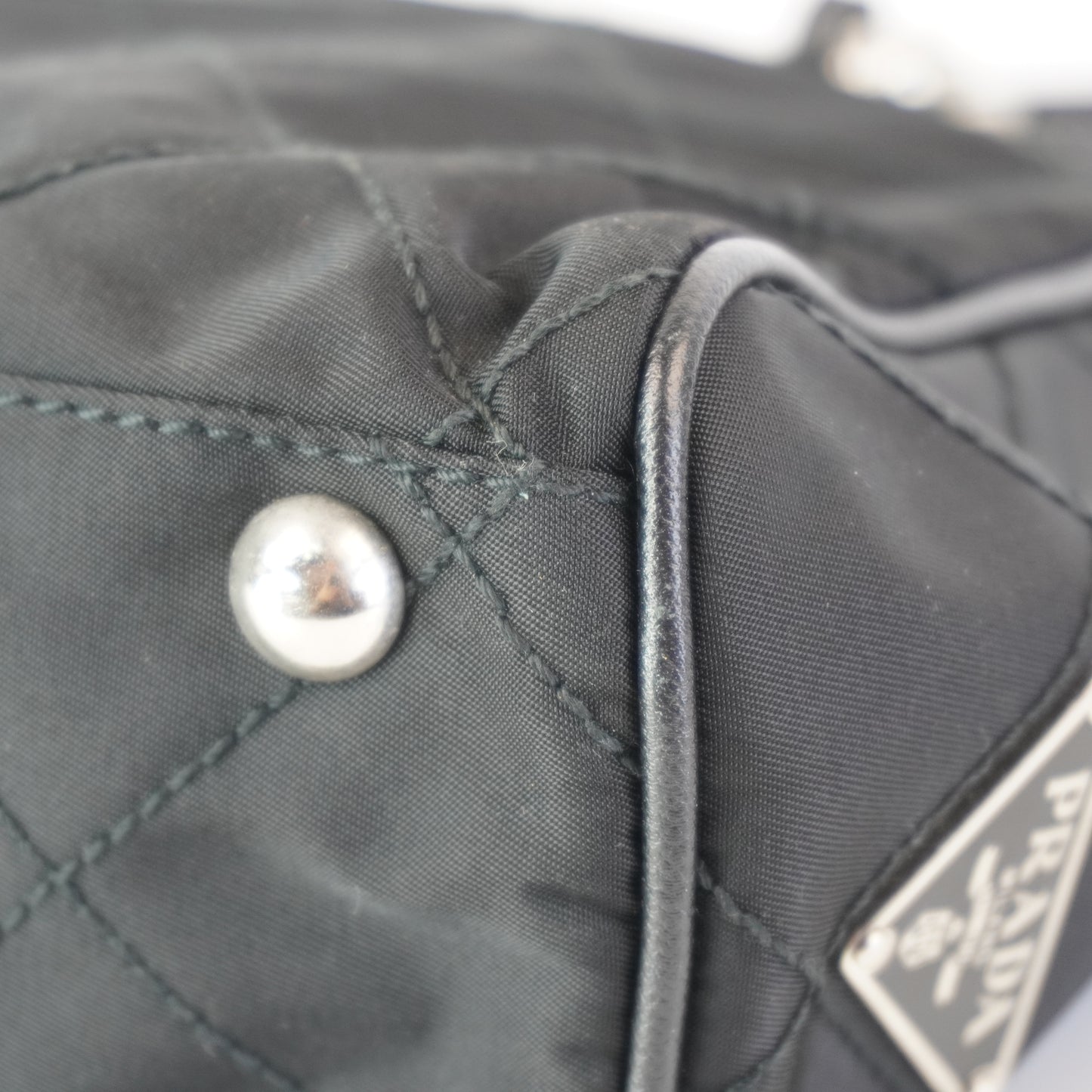 Prada Quilted Nylon Chain Shoulder Bag