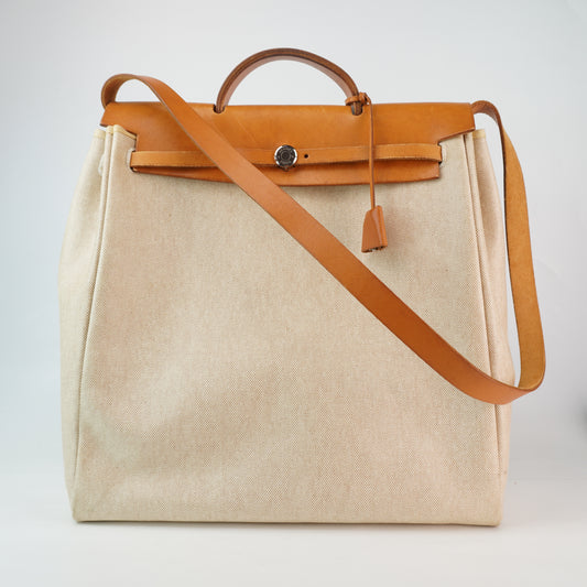 Hermes Herbag Biege w/ Herbag Body Beige