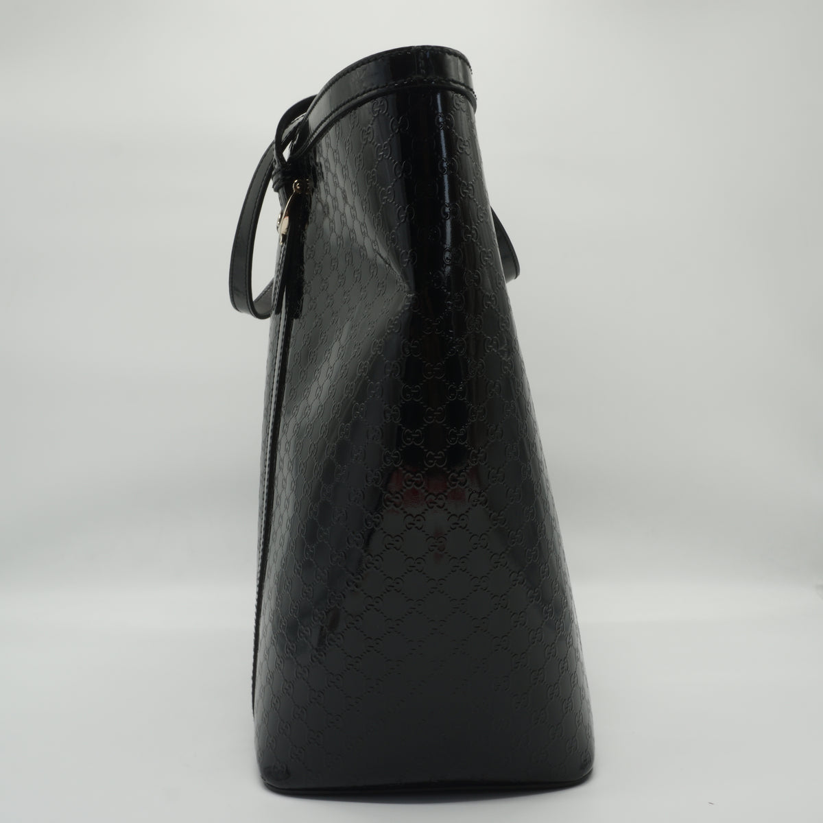 Gucci	Microguccissima Patent Nice Tote Black Large GHW