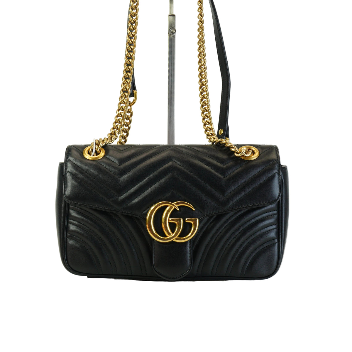 Gucci GG Marmont Matelasse Small Black GHW