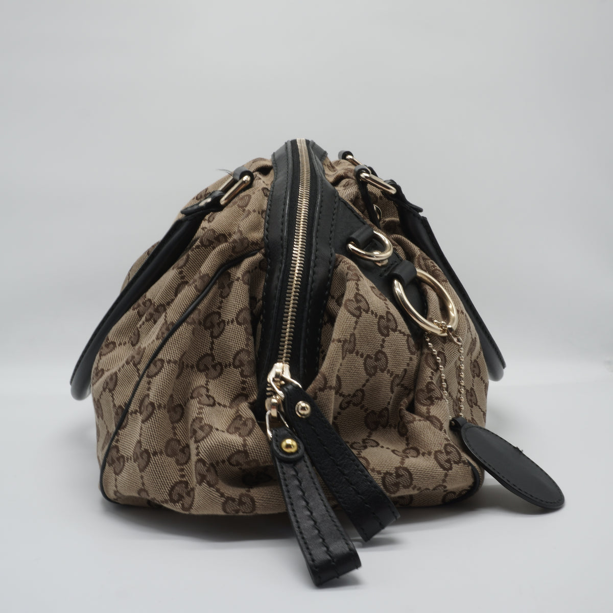 Gucci	Sukey Boston Canvas  Bag Large GHW