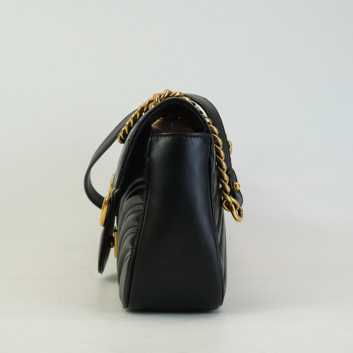 Gucci GG Marmont Matelasse Small Black GHW