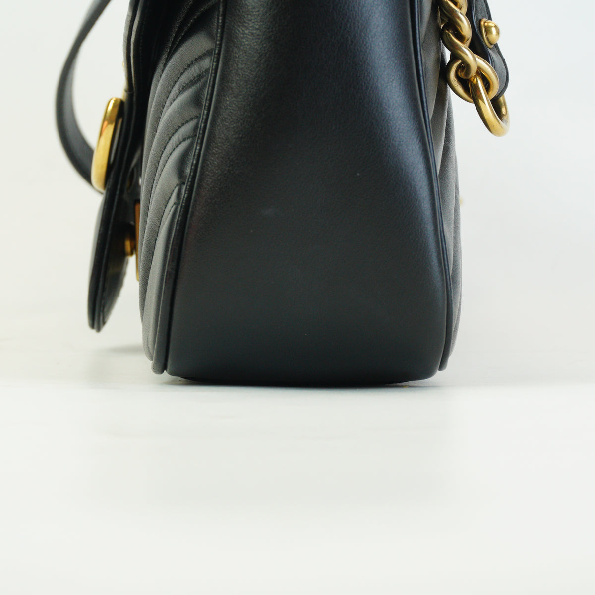 Gucci GG Marmont Matelasse Small Black GHW