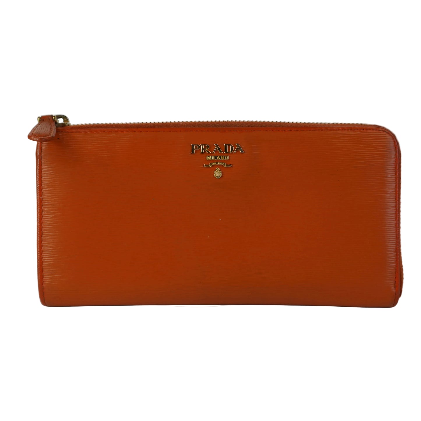 Prada SAFFIANO LEATHER WALLET ORANGE
