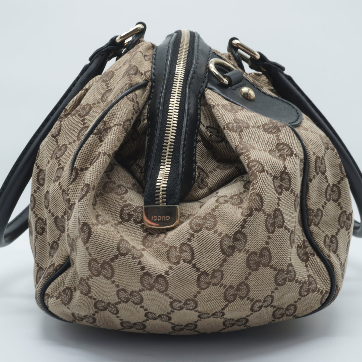 Gucci	Sukey Boston Canvas  Bag Large GHW