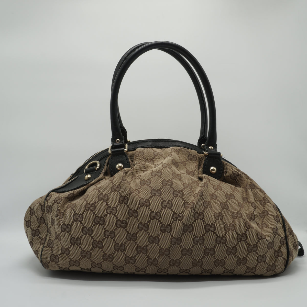 Gucci	Sukey Boston Canvas  Bag Large GHW