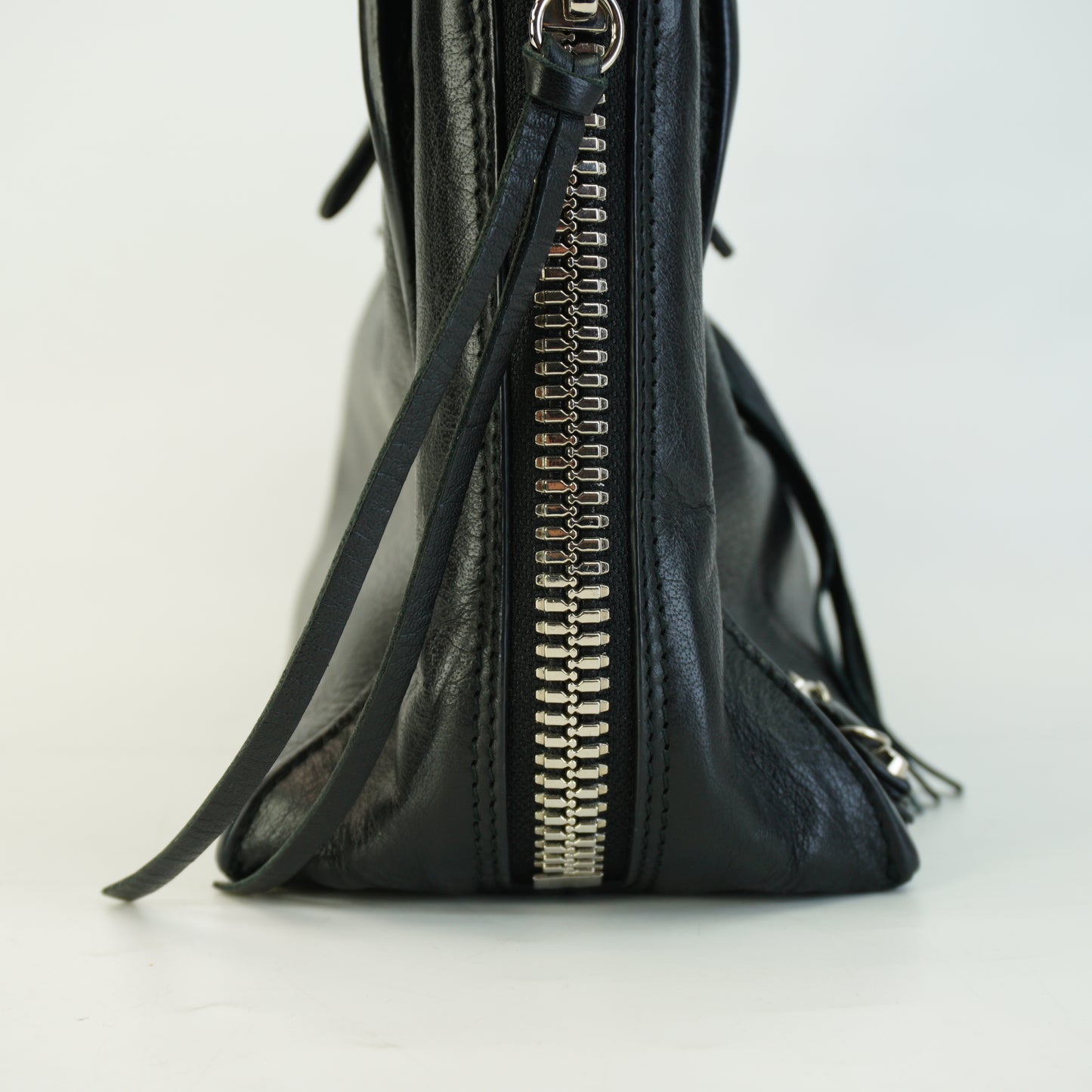 Balenciaga Papier  A6 Zip Black Medium SHW