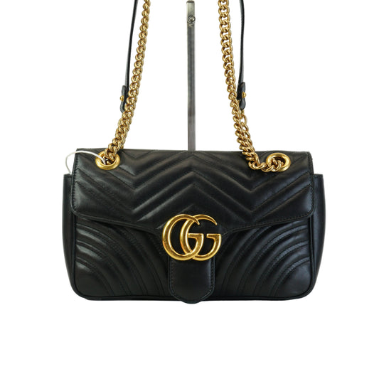 Gucci GG Marmont Matelasse Small Black GHW