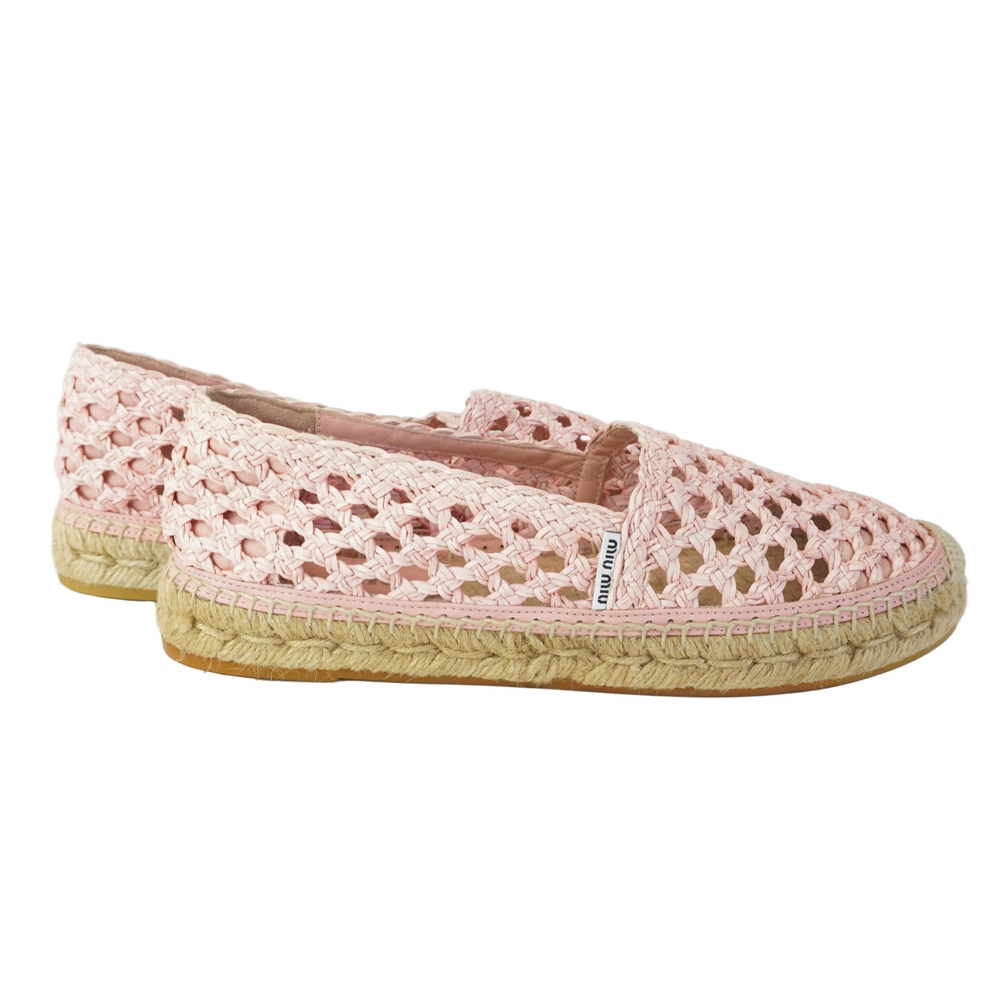 Miu Miu	Espadrille Pink Upper and Rope