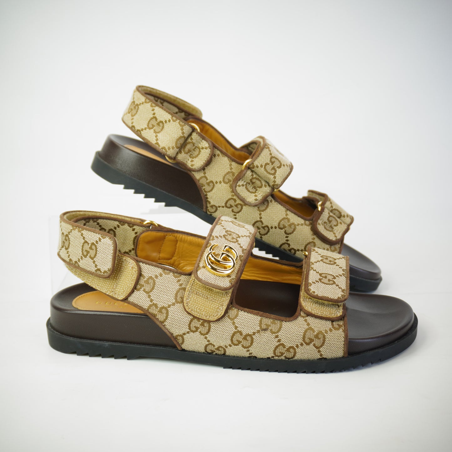 Gucci  GG Canvas Sling Back Sandals size 40