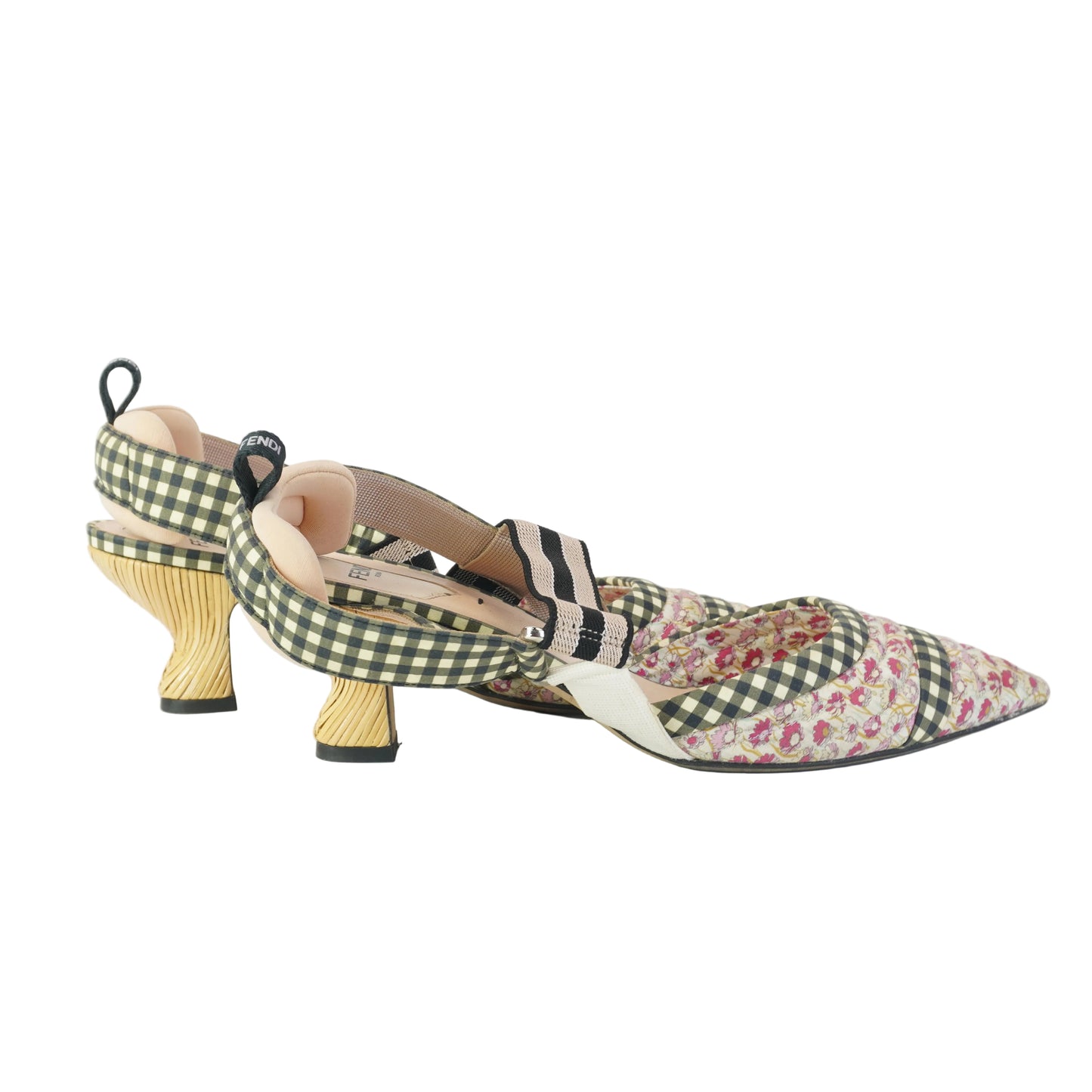 Fendi Colibri Floral Slingback Pumps