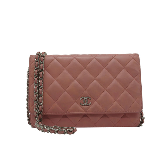 Chanel	Wallet On Chain Pink SHW