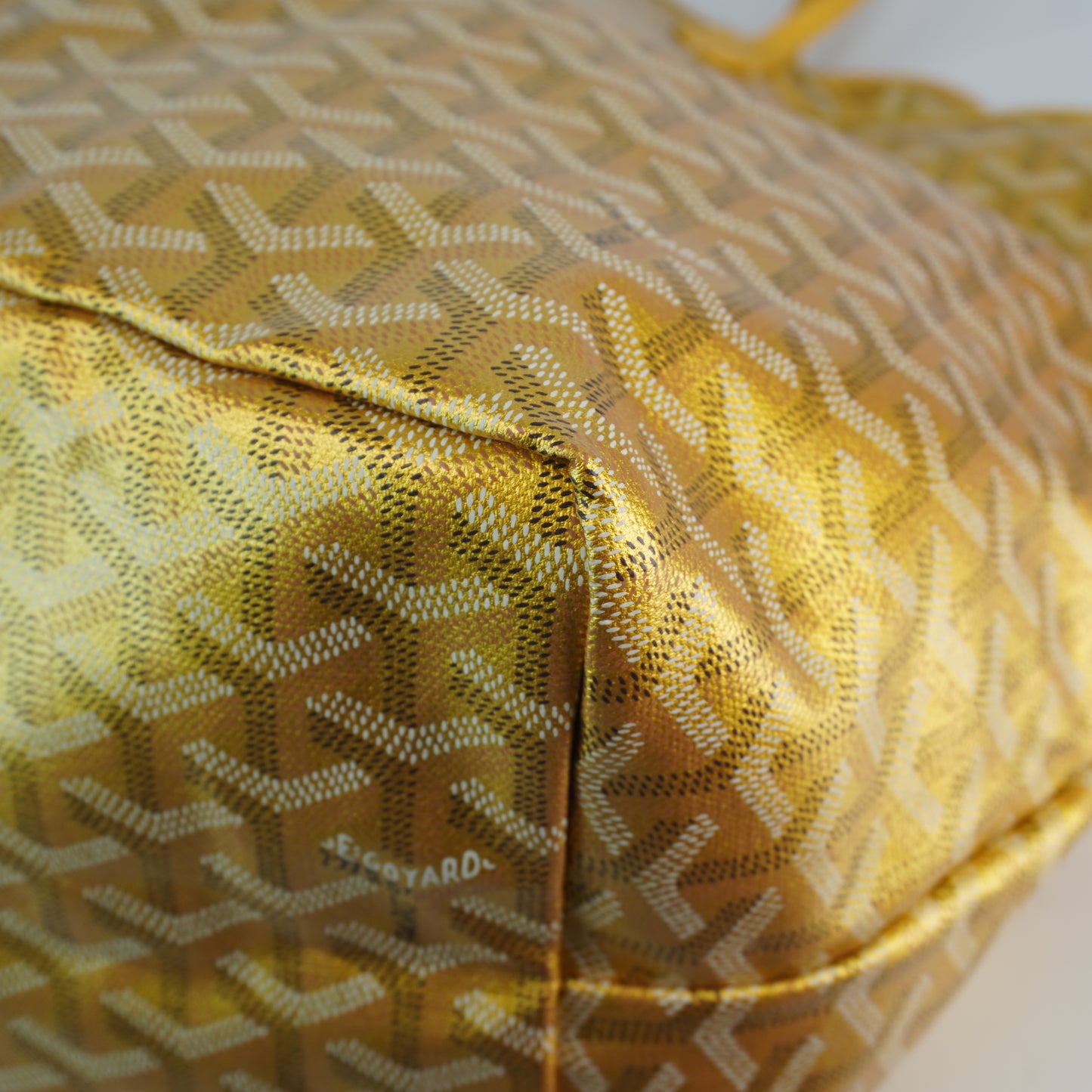 Goyard Saint Louis Gold Metallic GM Bag