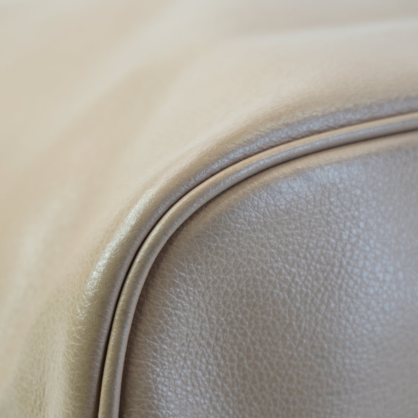 Prada Duet Glace Calf Leather Bucket Beige Mini GHW