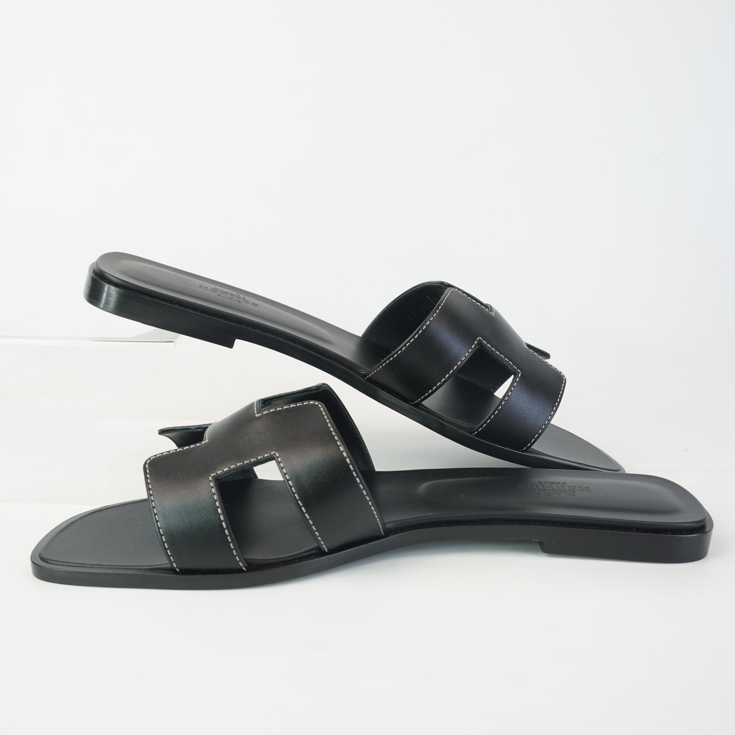 Hermes Oran sandals iconic H cut-out
