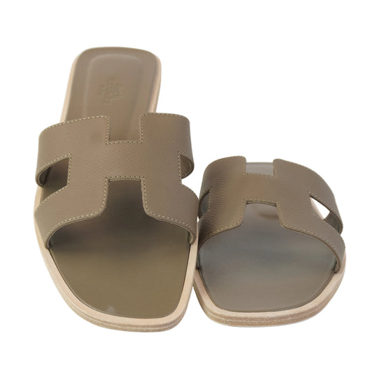 Hermes	Oran Sandals Etoupe