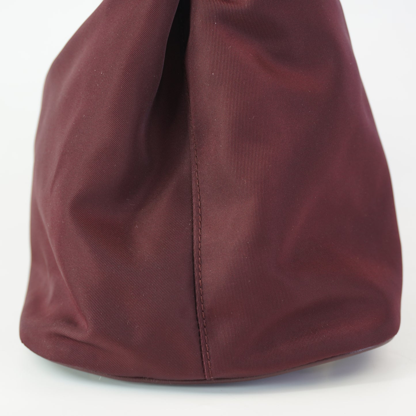 Prada Tessuto  Nylon Satchel Burgunndy