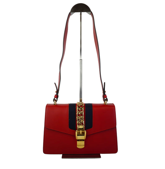 Gucci Sylvie Shoulder Red GHW