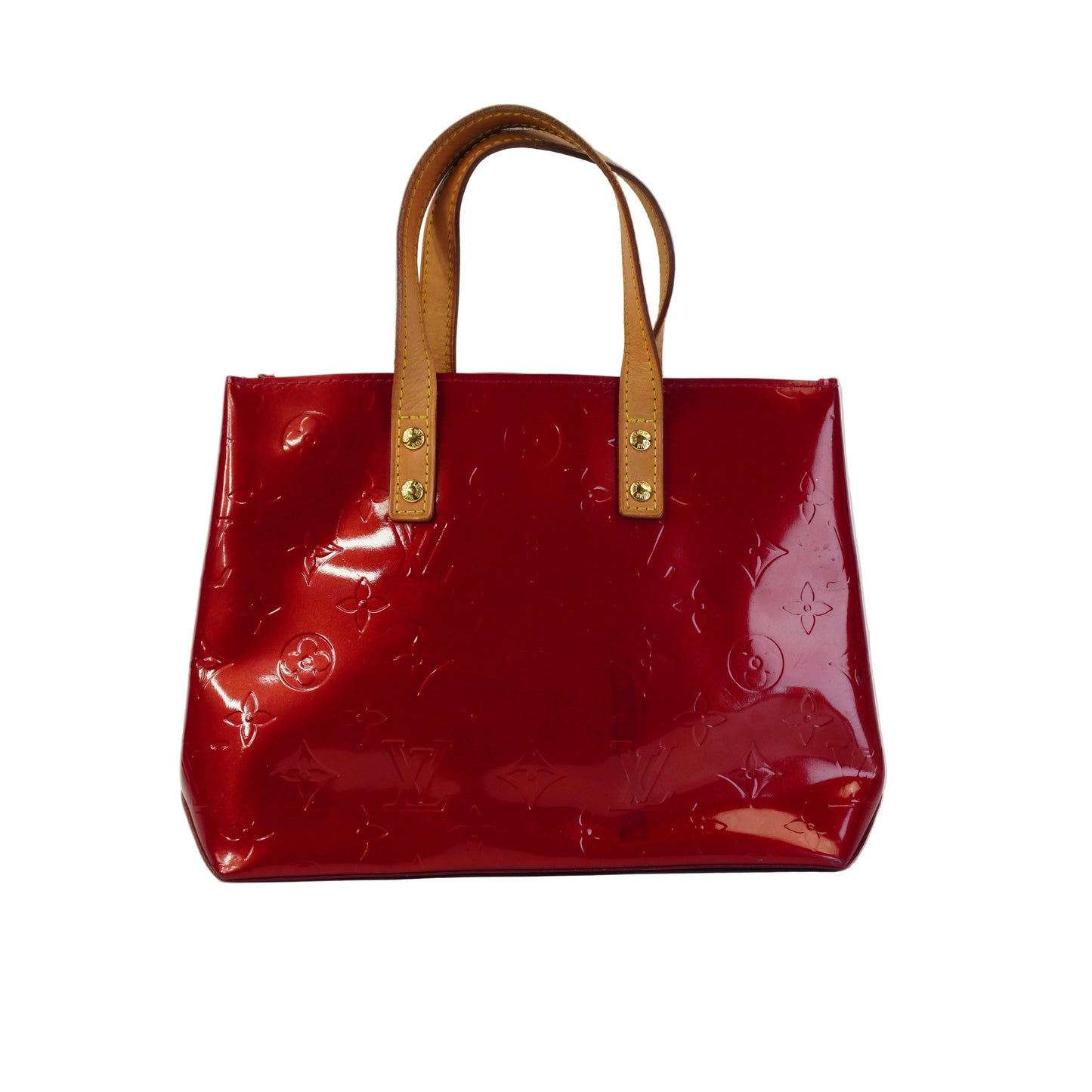 Louis Vuitton	Vernis Reade Patent Red GHW Small