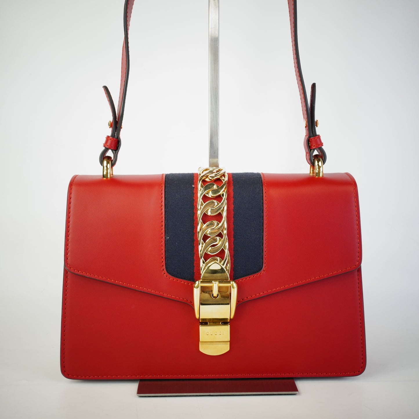 Gucci Sylvie Shoulder Red GHW