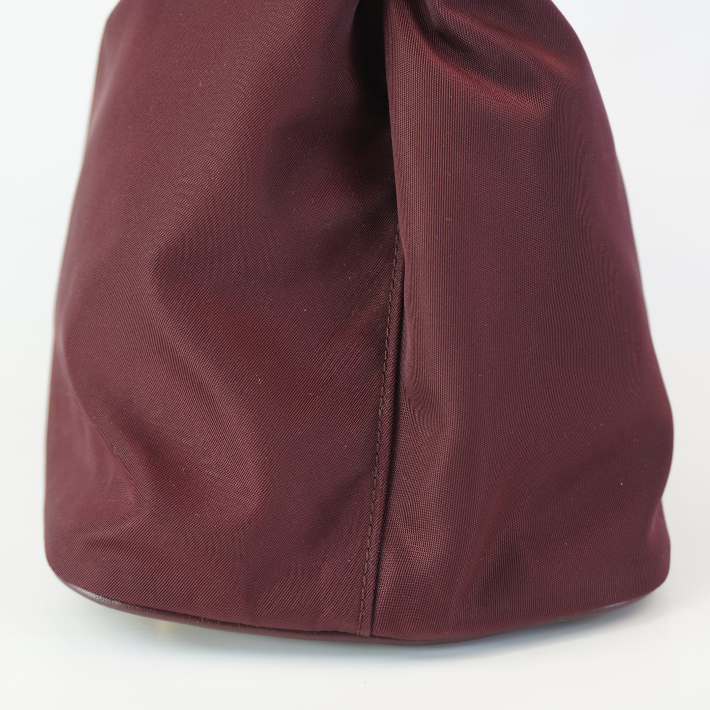 Prada Tessuto  Nylon Satchel Burgunndy
