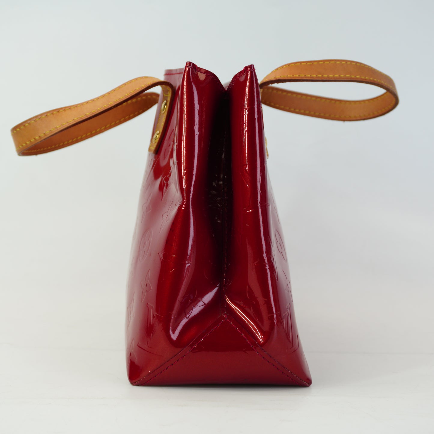 Louis Vuitton	Vernis Reade Patent Red GHW Small