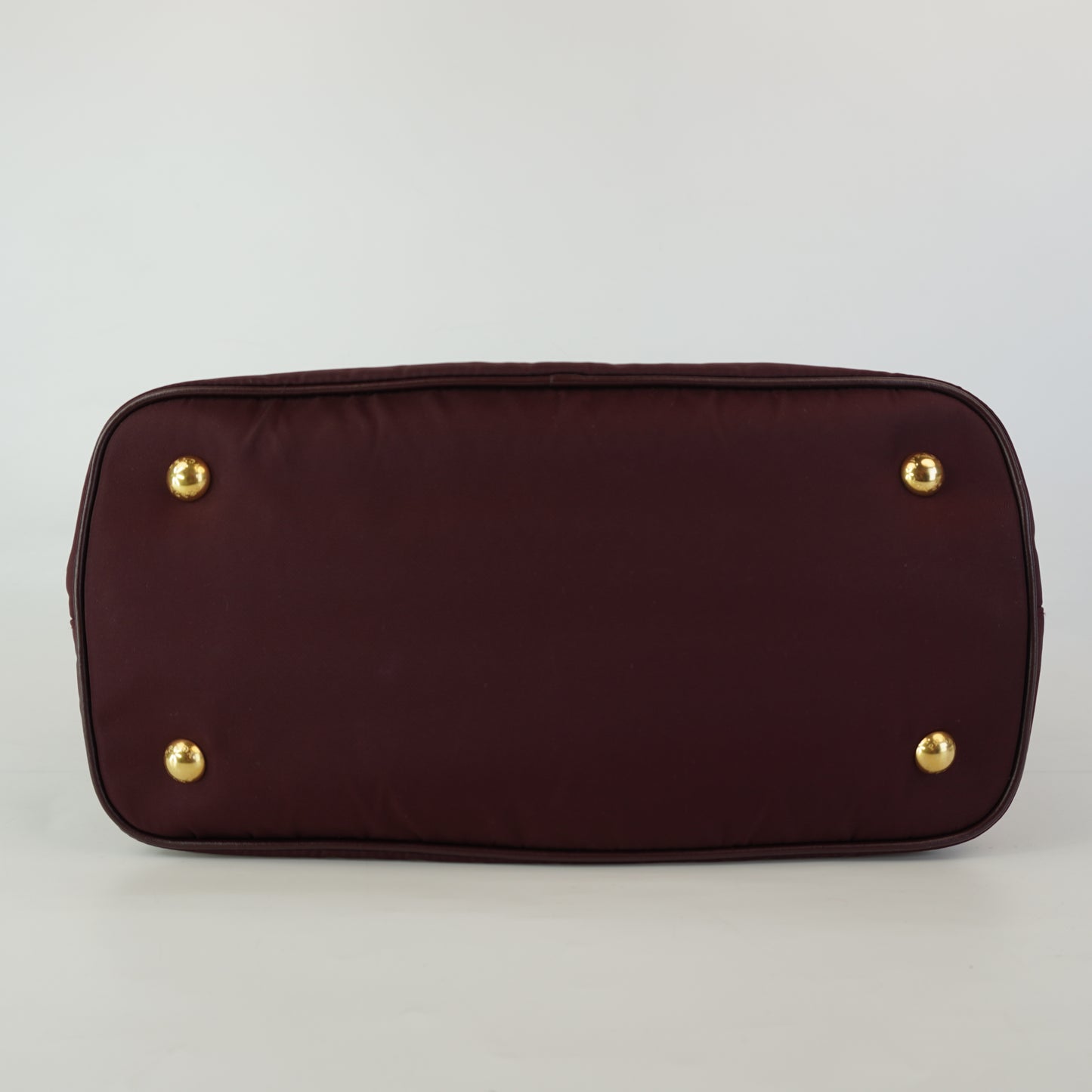 Prada Tessuto  Nylon Satchel Burgunndy