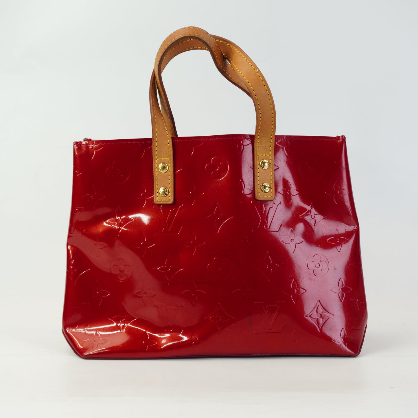Louis Vuitton	Vernis Reade Patent Red GHW Small