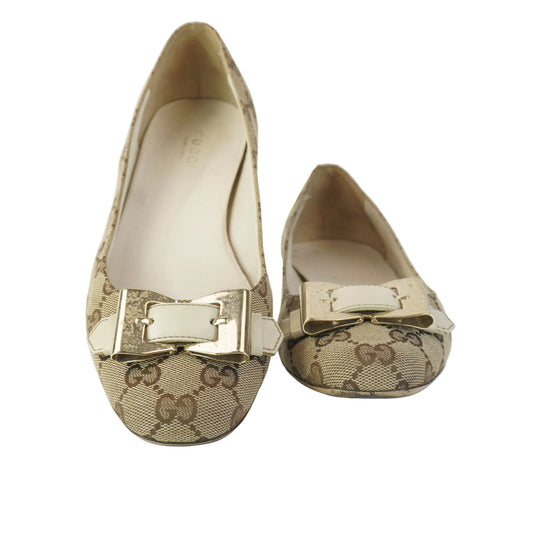 Gucci Ballet Flat Beige Mono