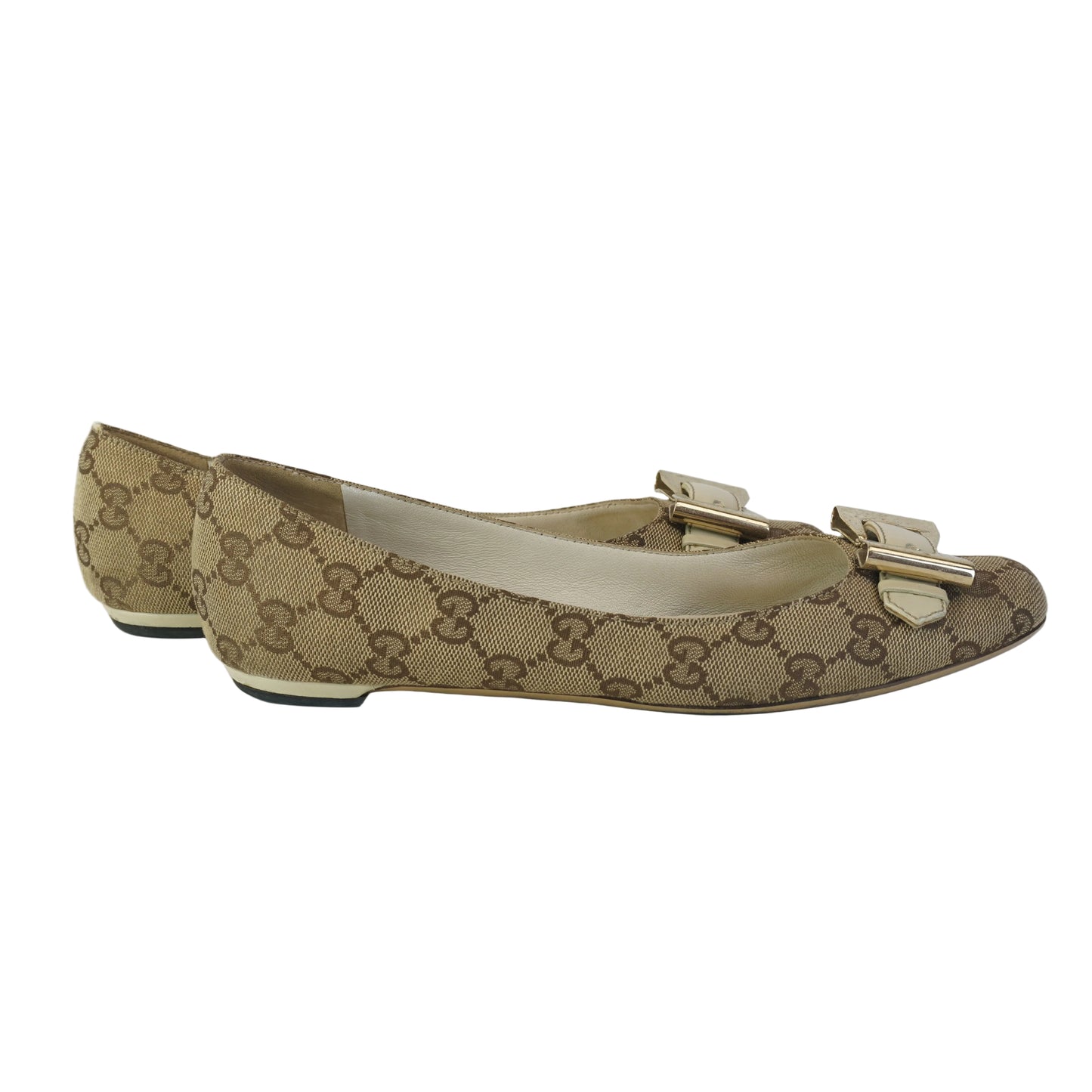 Gucci Ballet Flat Beige Mono