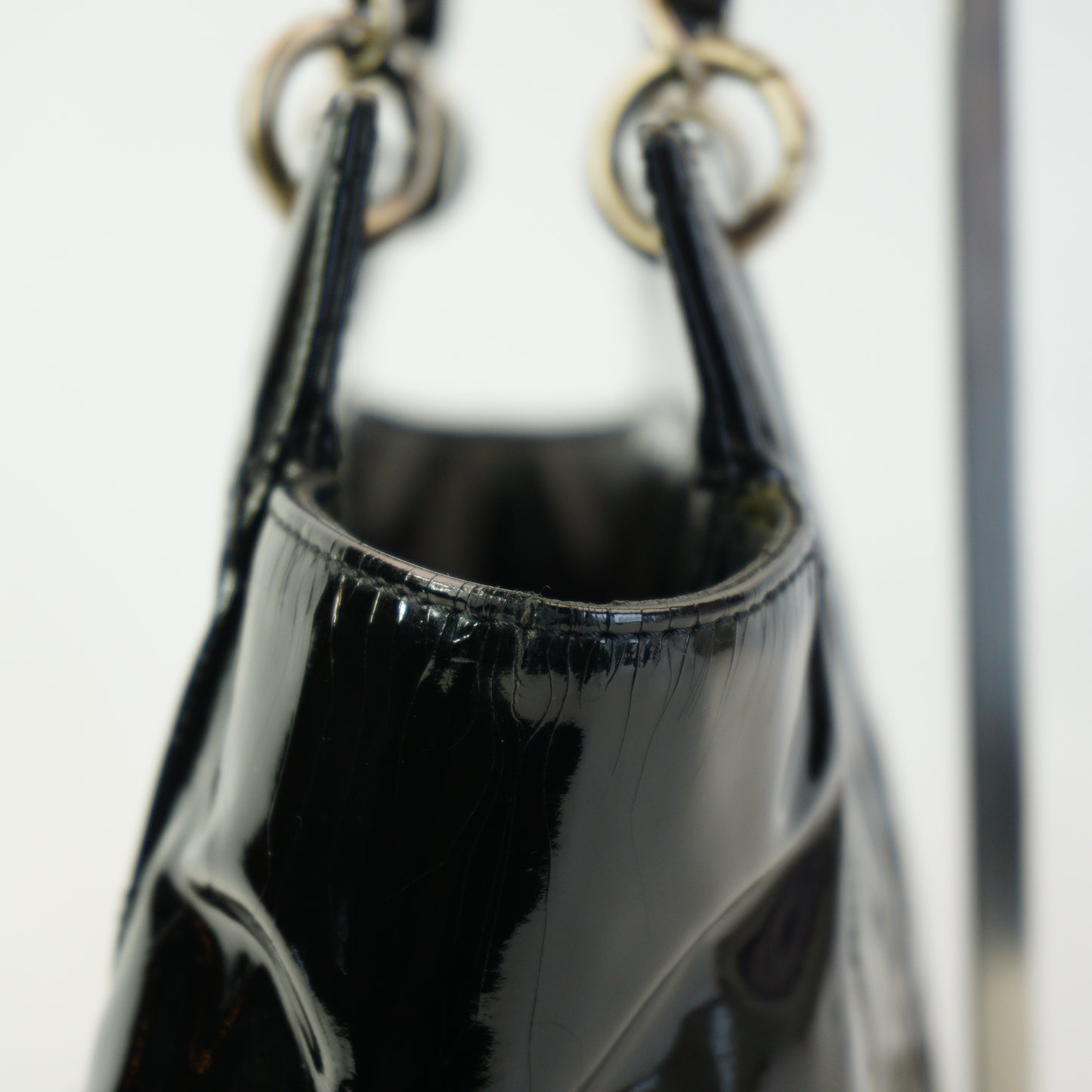 Chanel Patent Timeless CC  Tote Black SHW Small