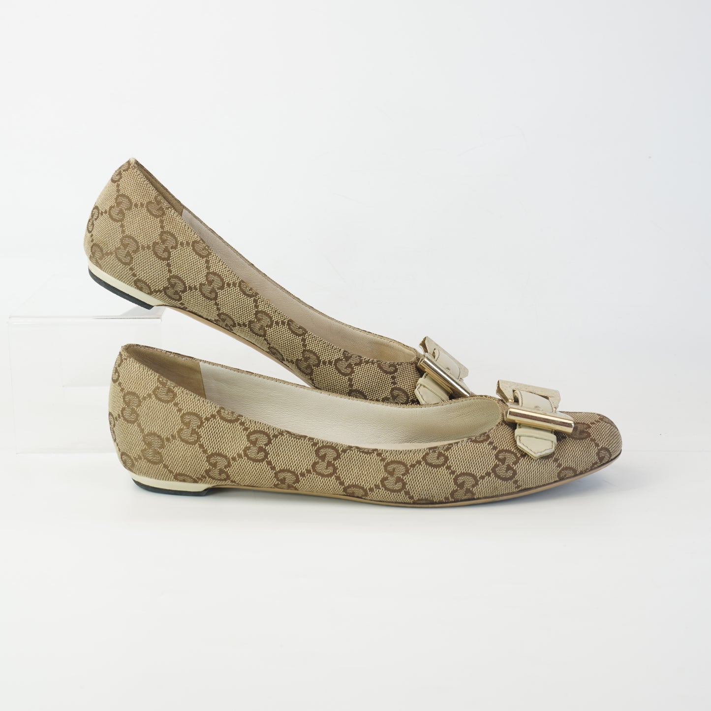Gucci Ballet Flat Beige Mono