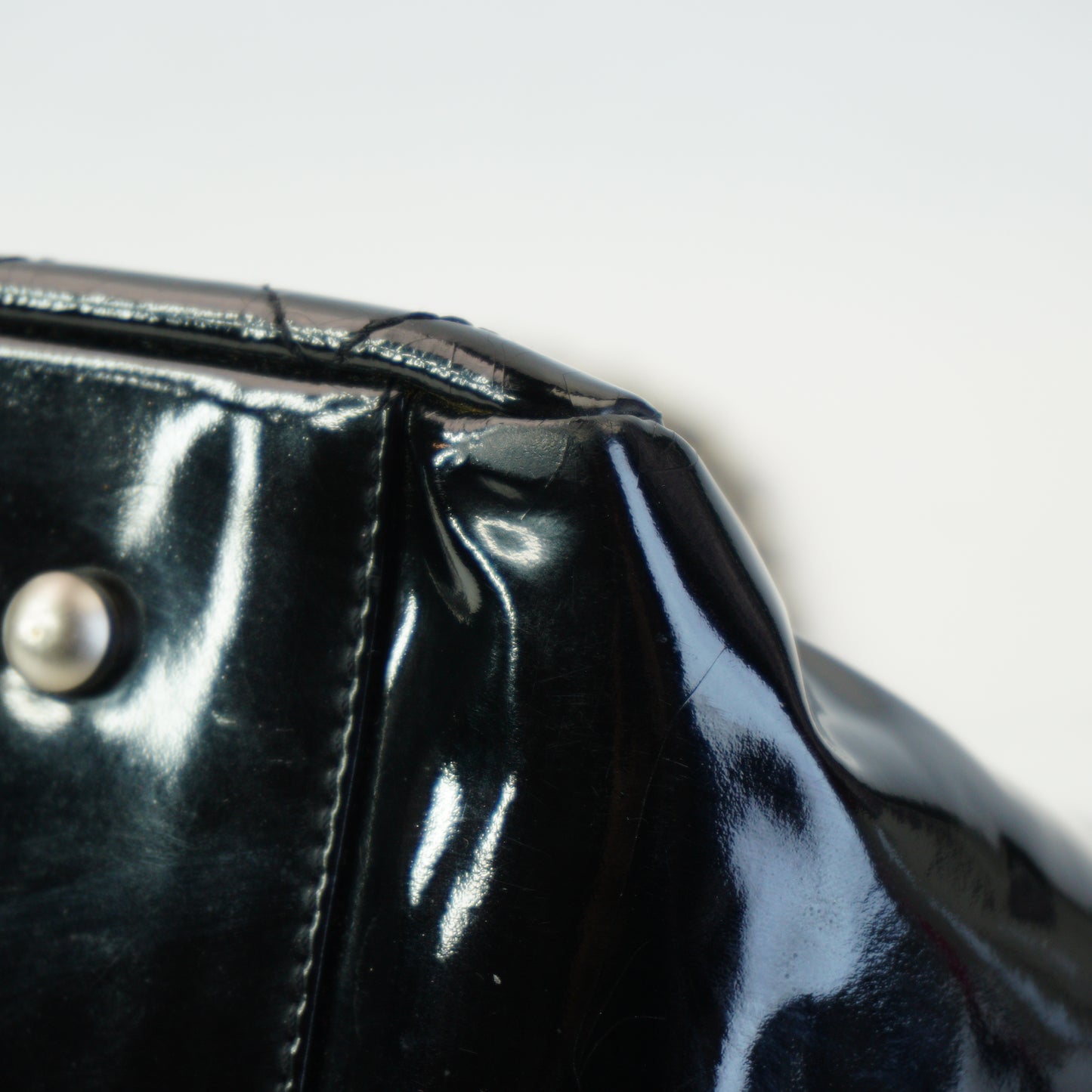 Chanel Patent Timeless CC  Tote Black SHW Small
