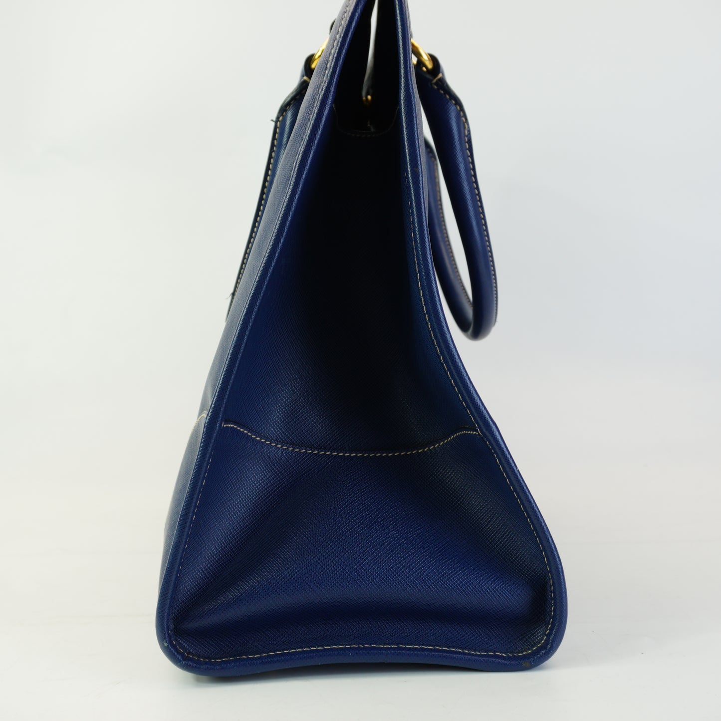 Prada Saffiano Lux Leather BlueShopping Tote Bag GHW