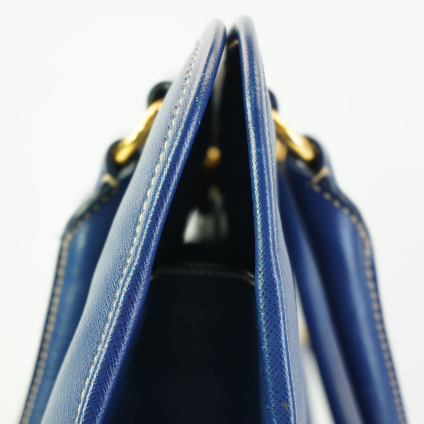 Prada Saffiano Lux Leather BlueShopping Tote Bag GHW