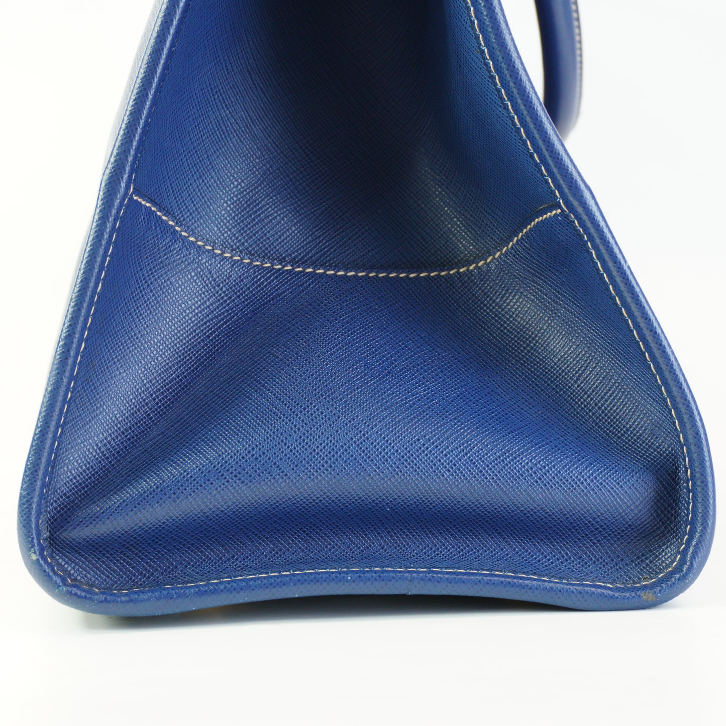 Prada Saffiano Lux Leather BlueShopping Tote Bag GHW