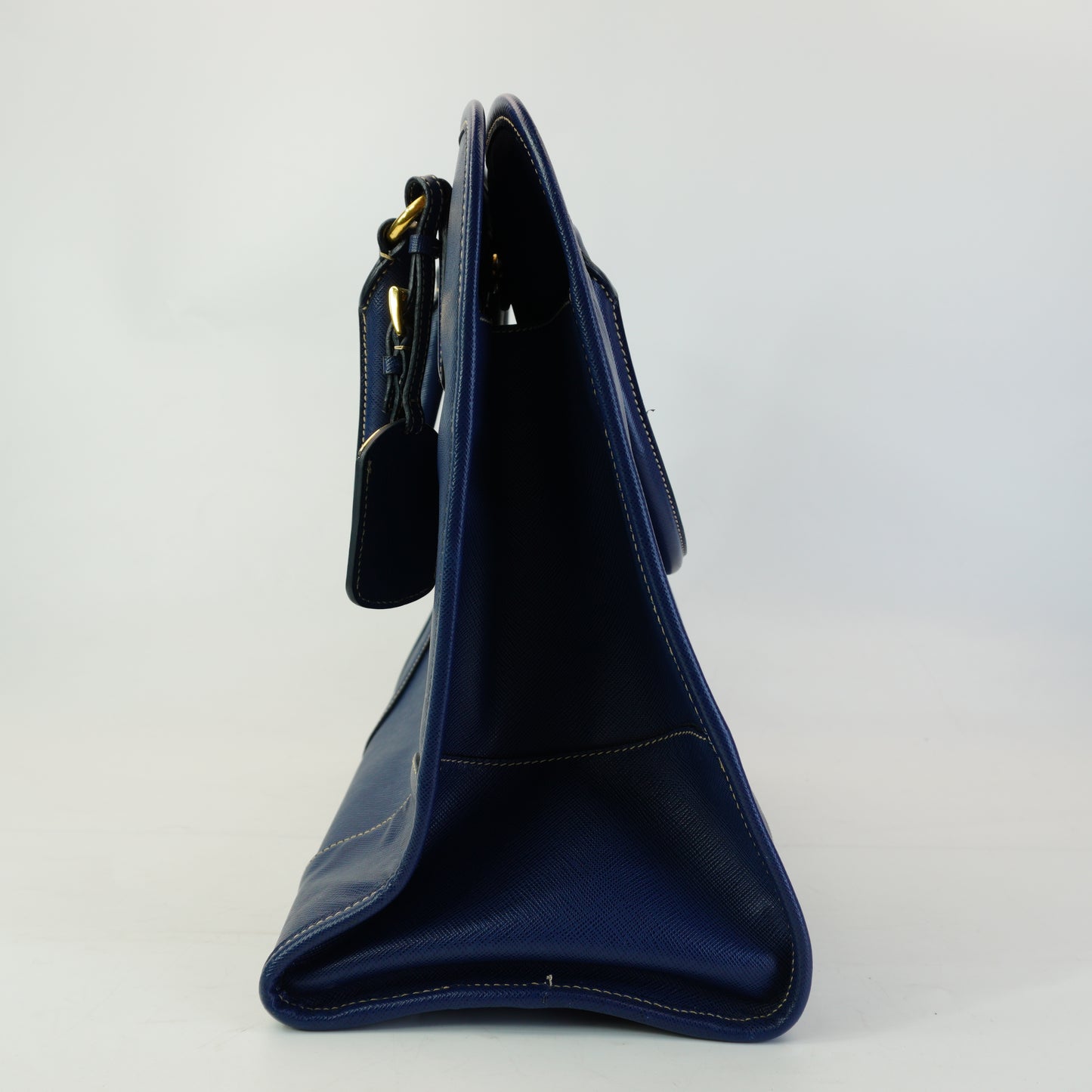 Prada Saffiano Lux Leather BlueShopping Tote Bag GHW