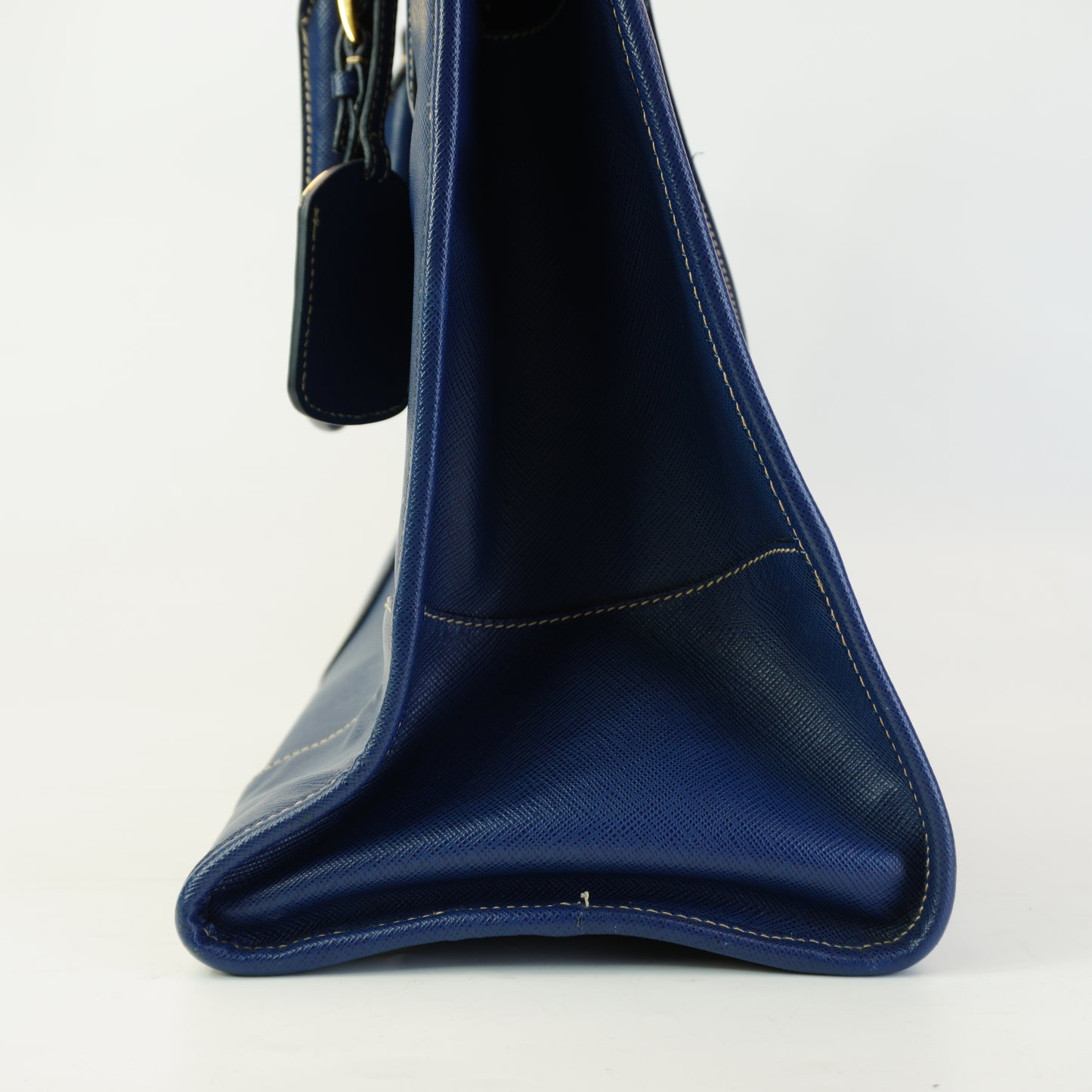 Prada Saffiano Lux Leather BlueShopping Tote Bag GHW