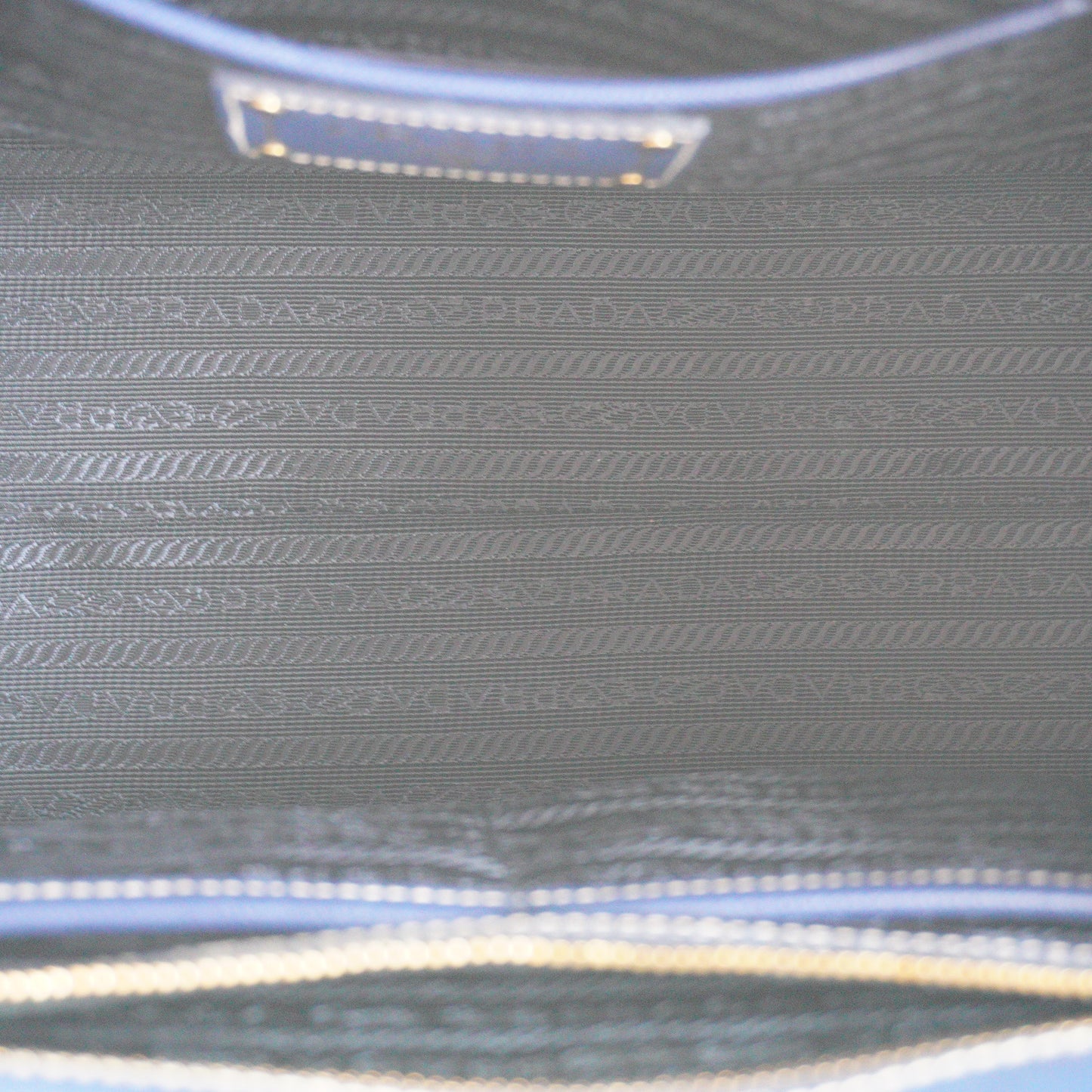 Prada Saffiano Lux Leather BlueShopping Tote Bag GHW