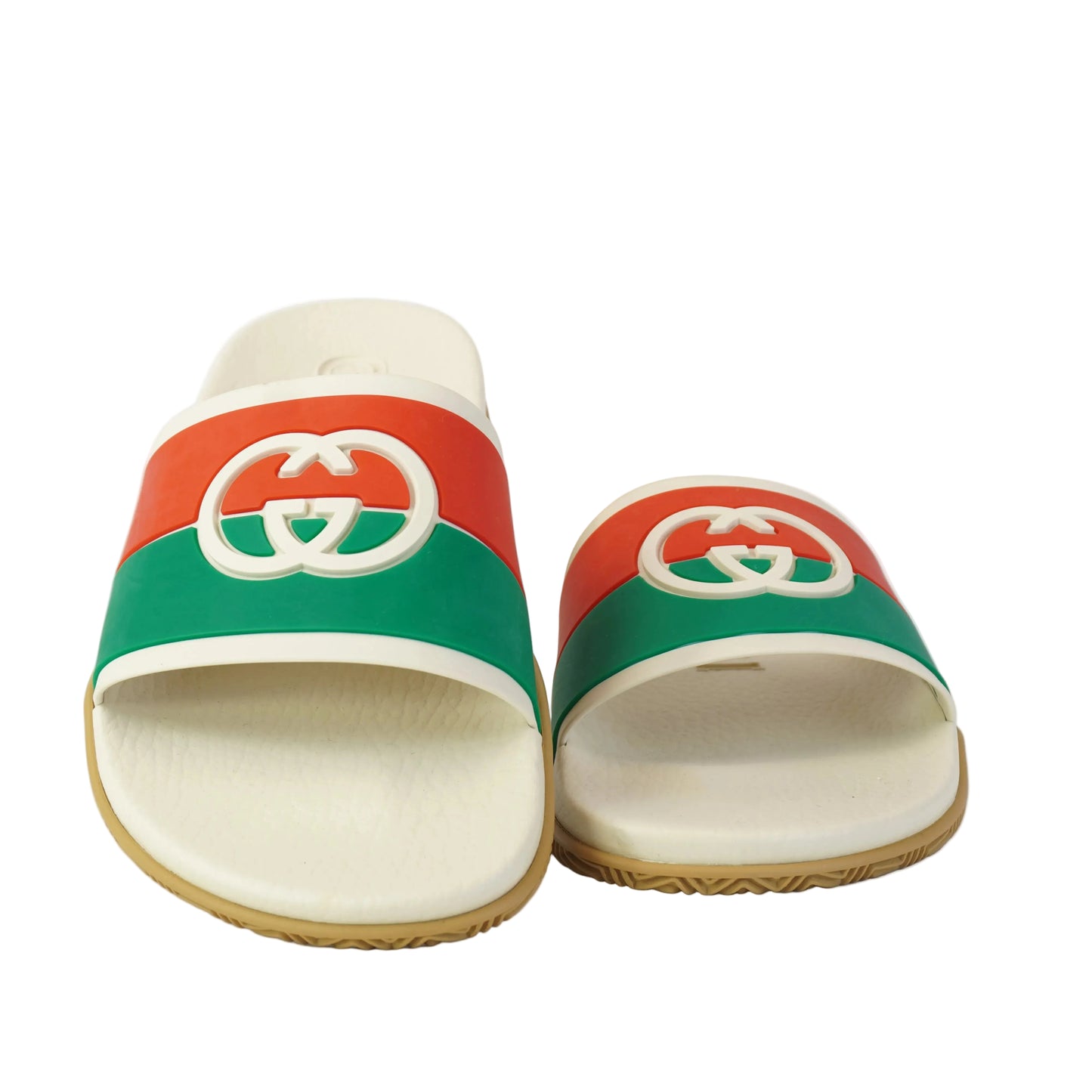 Gucci Agrado Interlocking G Slide Sandal Mystic White/Green/Red size 36