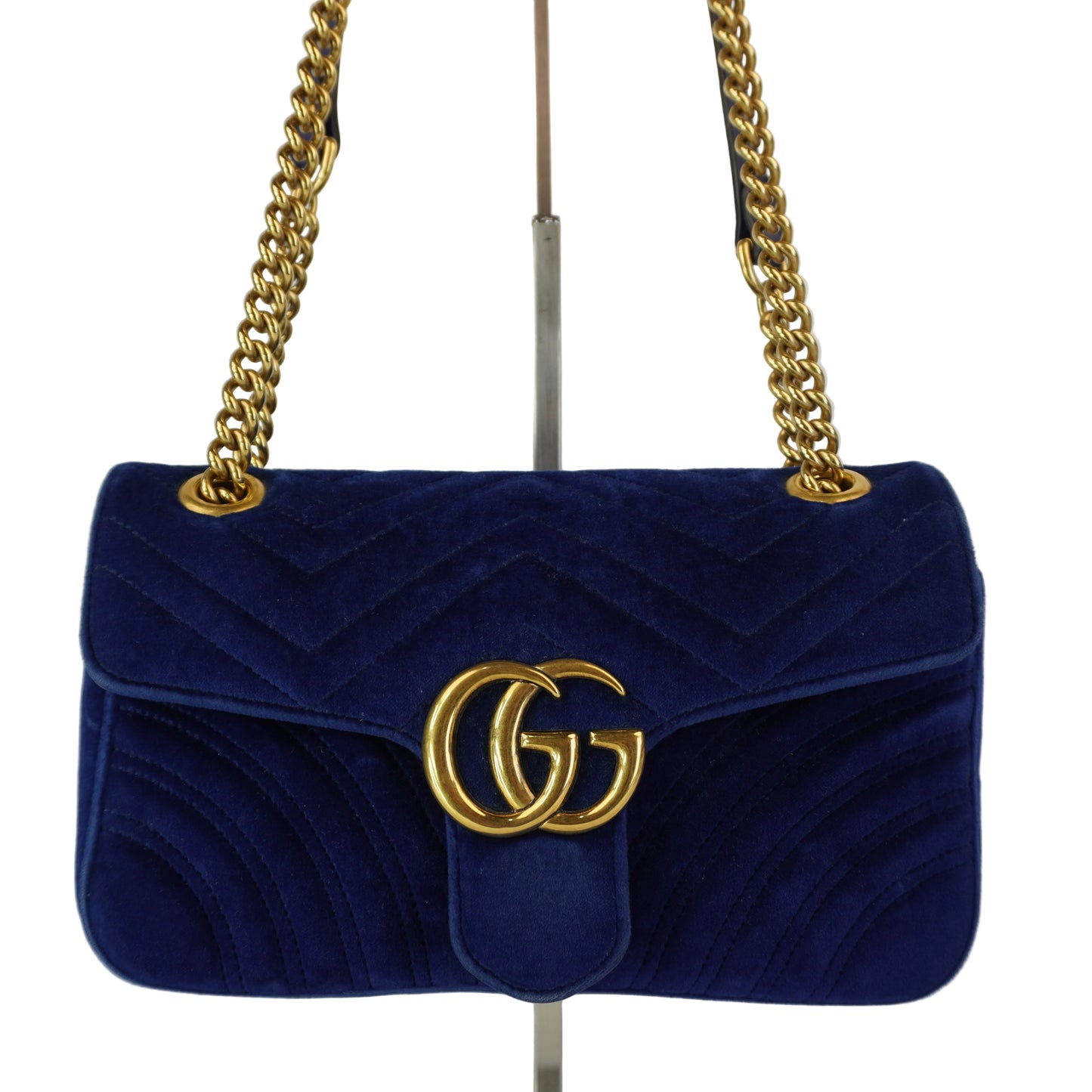 Gucci Marmont Velvet Blue