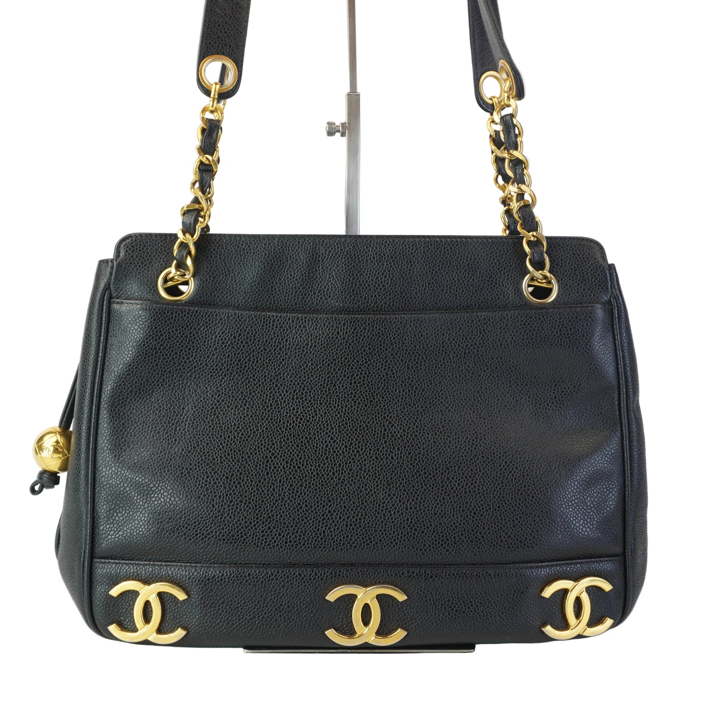 Chanel Black Caviar Triple CC