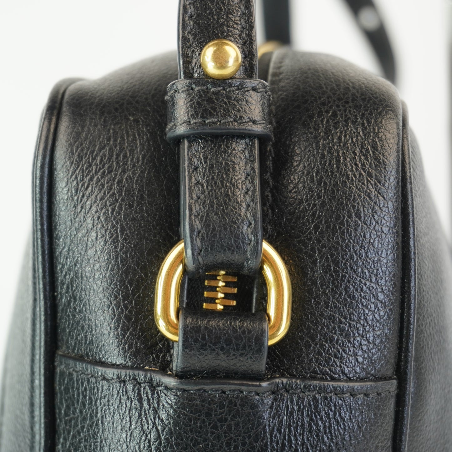 Prada Glace Calfskin Embossed Logo
