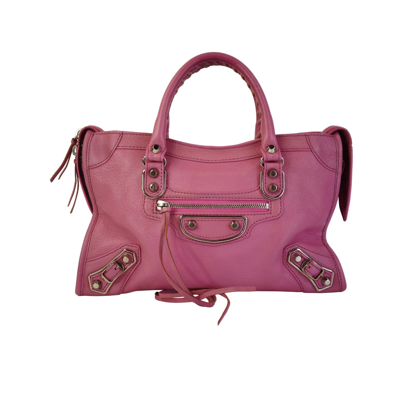 Balenciaga Small Metallic Edge Pink