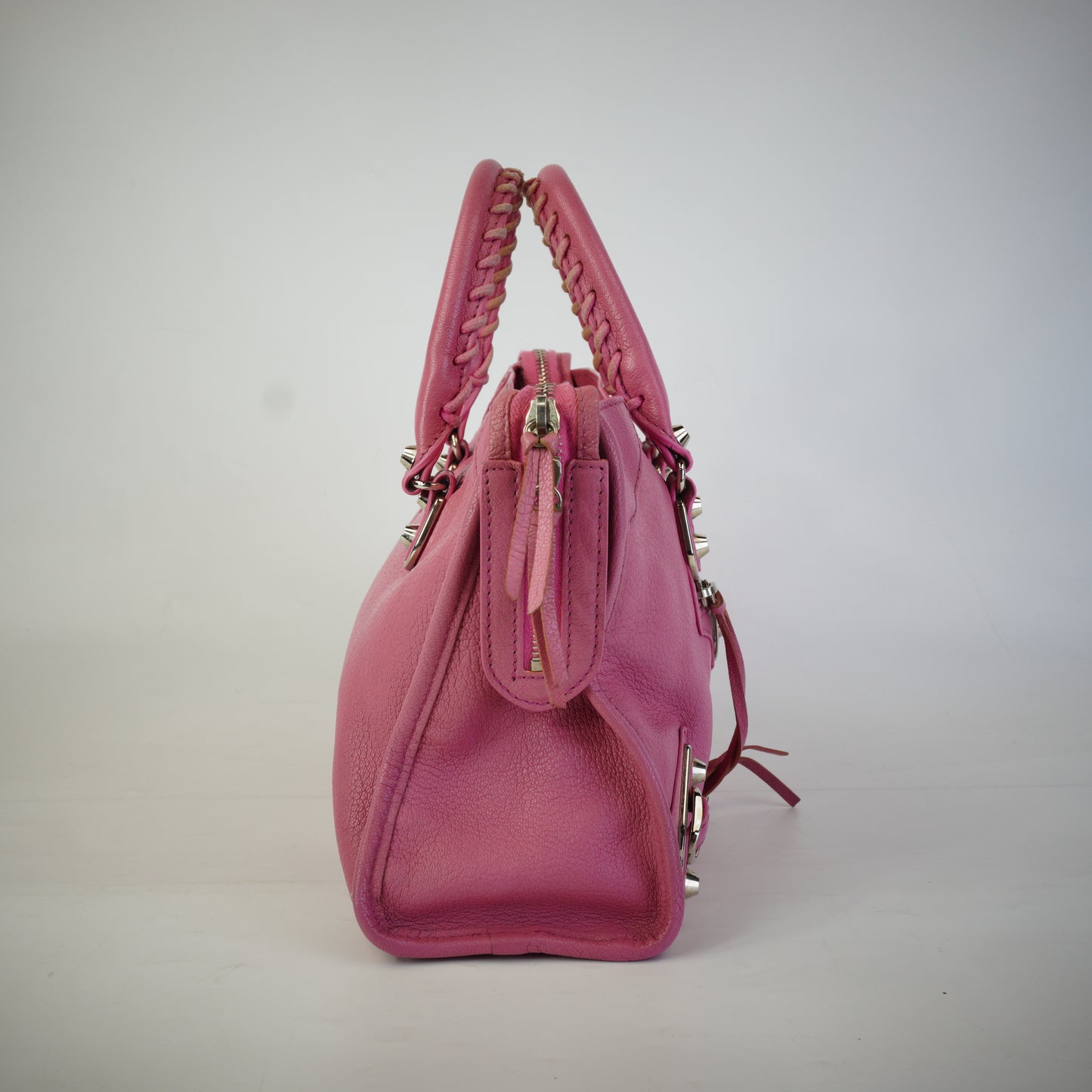 Balenciaga Small Metallic Edge Pink