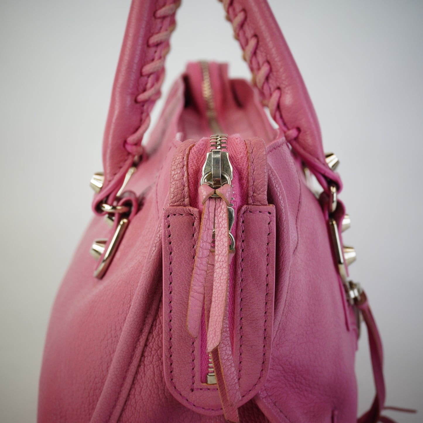 Balenciaga Small Metallic Edge Pink