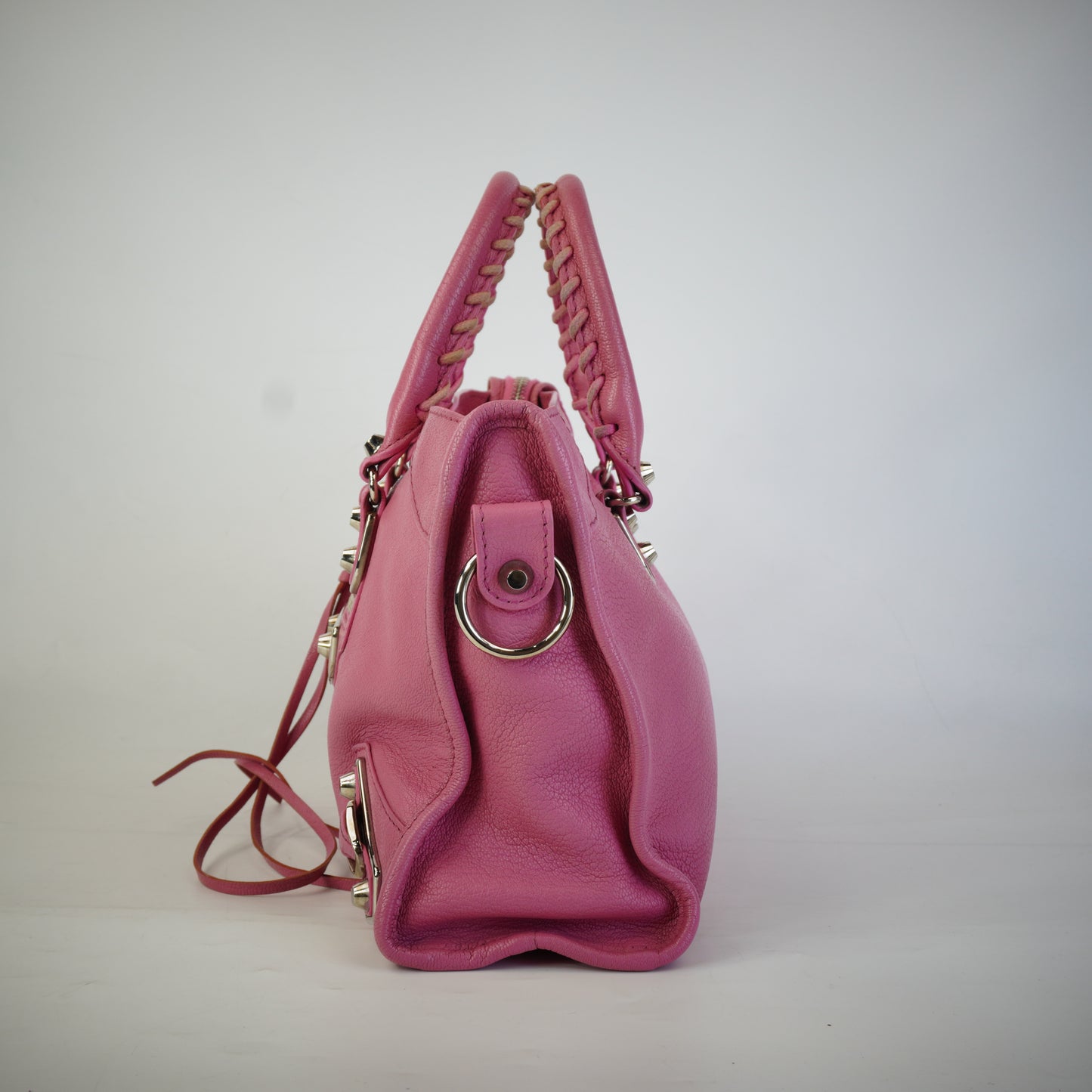 Balenciaga Small Metallic Edge Pink